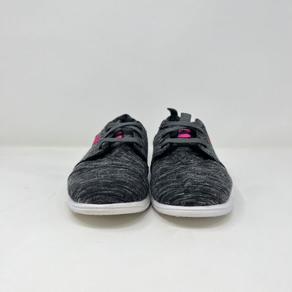 Brunswick Envy Charcoal Pink Logo Casual Lace Up Flat Sneakers Women's Size US 6 - Picture 3 of 9